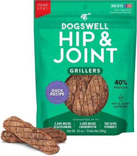 Vista 12 de Dogswell Hip & Joint Grillers - Golosinas para perros, pollo, bolsa de 12 onzas