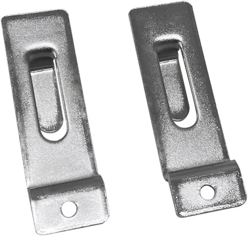 Vista 3 de Gancho de muesca simple Slatwall Hooks, cromado, juego de 25 piezas