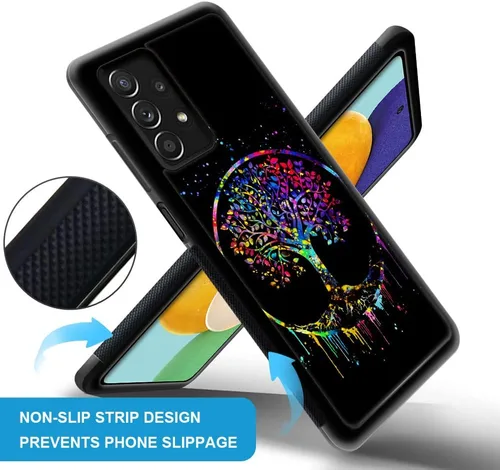 Vista 32 de DAIZAG Funda compatible con Samsung Galaxy A23, protección completa, a prueba de golpes, antiarañazos, funda de poliuretano termoplástico para Arte