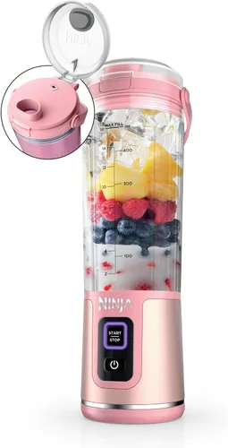 Vista 10 de Ninja Blast Batidora portátil, inalámbrica, recipiente de 18 onzas, menta