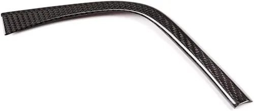 Vista 3 de YIWANG Tiras decorativas de fibra de carbono real en forma de L para palanca de cambios de coche para BMW F80 F82 F83 M3 M4 2014-2018 Accesorios