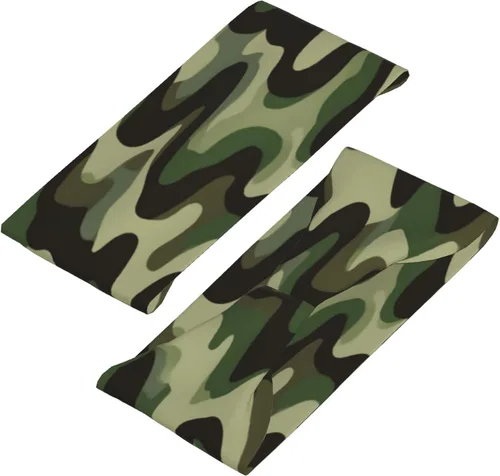 Vista 4 de Diademas militares para hombres y mujeres, camuflaje militar de Vietnam, rayas de tigre, camuflaje, bandas deportivas que absorben la humedad