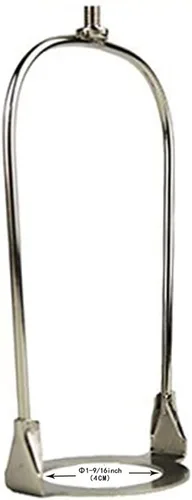 Vista 2 de UNO Fitter Adaptador – Soporte de arpa de pantalla de lámpara de 6 pulgadas, se adapta a base de luz E26, adaptado para lámparas de mesa y pie