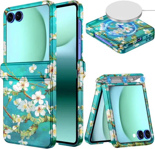 Vista 37 de Hekodonk Funda para Galaxy Z Flip 7, compatible con MagSafe, protector de pantalla integrado, protección de bisagra, magnética, delgada, a prueba