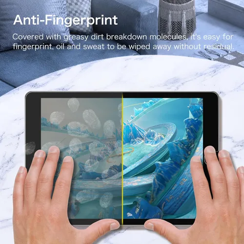 Vista 7 de Fintie Protector de pantalla de vidrio templado para iPad de 9ª / 8ª / 7ª generación (2021/2020 / 2019) de 10.2 pulgadas y iPad Air 3 de 10.5