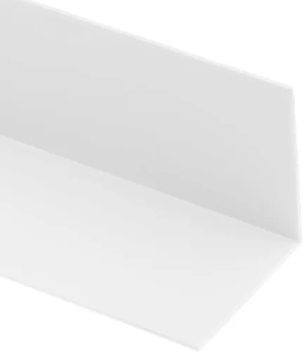 Vista 2 de Prime-Line MP10069 - Protector de esquina de vinilo, blanco, 2-3/8 x 48 pulgadas, protectores de esquina de vinilo duraderos, fácil de instalar