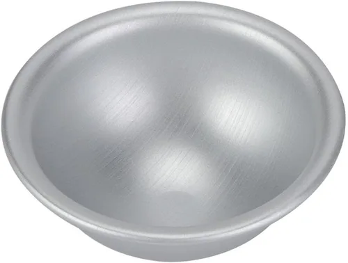 Vista 6 de Fydun Molde de aluminio para tartas de gasa, 4.1 x 1.8 in, plateado, cúpula, redonda, antiadherente, formal, decorativo