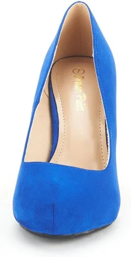 Vista 4 de DREAM PAIRS - Zapatos Tiffany de tacón clásicos, elegantes y versátiles con tacón de aguja bajo y plataforma, zapatos de vestir para mujer