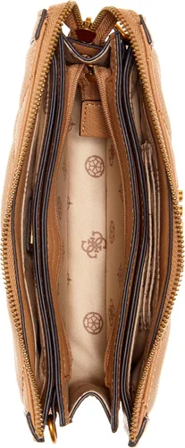 Vista 3 de GUESS Abey - Bolso de hombro con múltiples compartimentos Desbordamiento beige