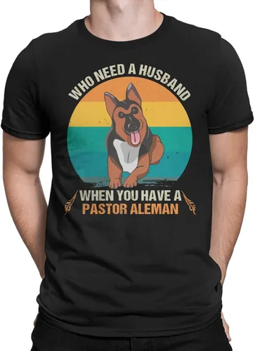 Vista 3 de Who Needs A Husband When You Have A Pastor Aleman Retro for Dog Lovers ShirtSweatshirtHoodie