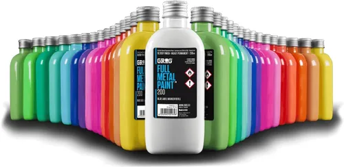Vista 3 de Grog Ink Full Metal Paint refill 6.8 fl oz Negro