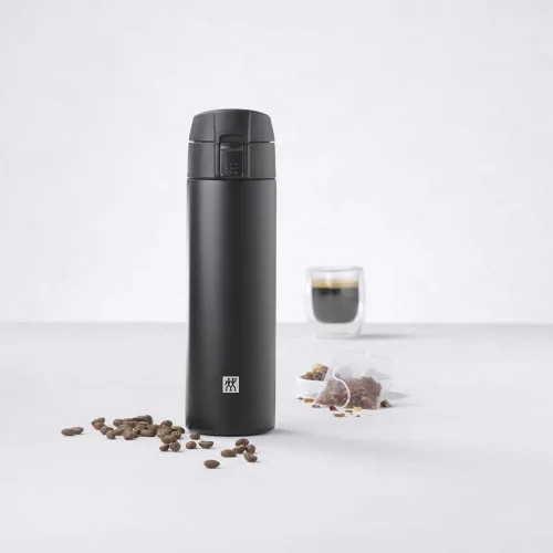 Vista 2 de Zwilling 39500-508-0 Taza de viaje 15.2 fl oz Negro, 18/8 acero inoxidable
