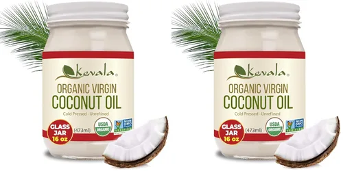 Vista 9 de Kevala Aceite de coco orgánico - Tarro de vidrio, 16 oz, belleza y grapas