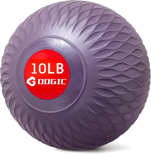 Vista 9 de Slam Ball - Pelotas medicinales con peso de 8 a 10 libras para ejercicio y entrenamiento, fuerza, cardio, entrenamiento cruzado y entrenamientos