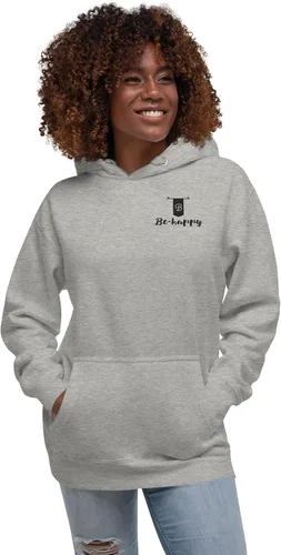 Vista 6 de Sudadera con capucha unisex LigeraBe-Happy