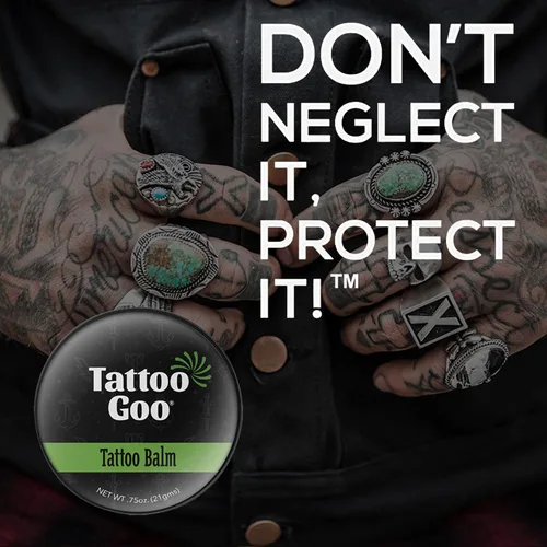 Vista 3 de Tattoo Goo Original Tamaño de Viaje para Cuidado de Tatuajes, Bálsamo Natural para Tatuajes con Cera de Abejas y Manteca de Cacao, Ungüento Calmante