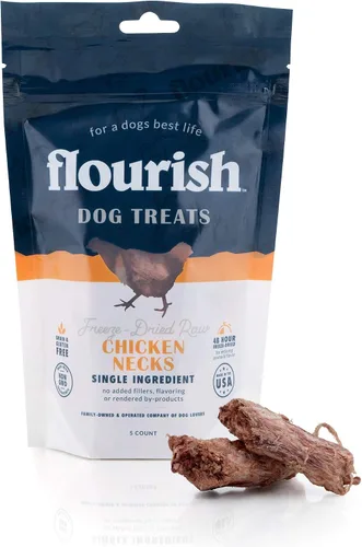 Vista 11 de Flourish Pets - Golosinas crudas liofilizadas para mascotas para perros (corazones de pollo, pequeño)