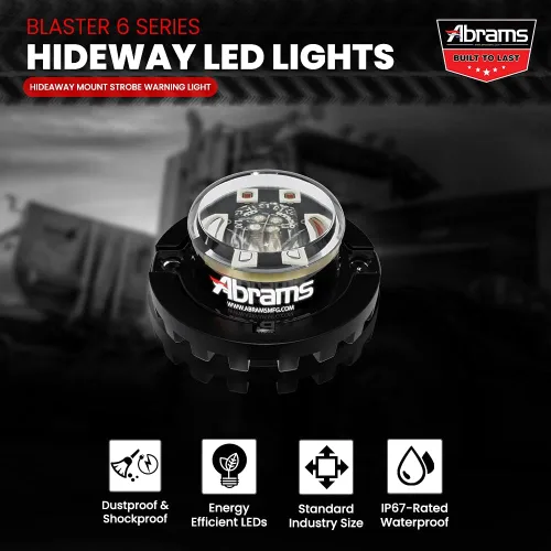 Vista 2 de Abrams. Faros escamoteables LED, Ámbar/Blanco
