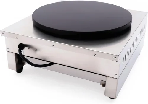 Vista 6 de Plancha eléctrica para hacer crepas de 1700 W, para hacer crepas, 16 pulgadas, máquina de panqueques grande, antiadherente, estufa de panqueques