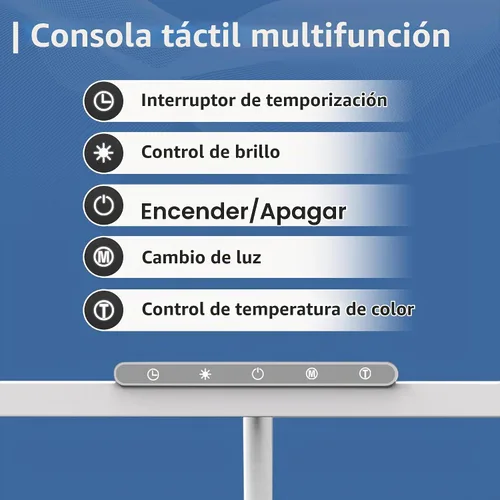 Vista 4 de Lámpara de escritorio LED con abrazadera, luz de escritorio de oficina