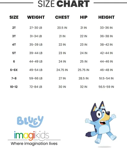 Vista 7 de Bluey Vestido de bingo para niñas pequeñas y grandes