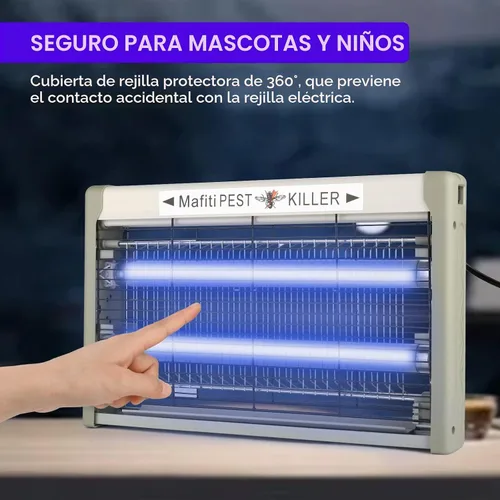 Vista 4 de mafiti Bug Zapper - Trampas para moscas para colgar en interiores Gris