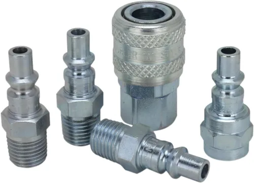 Vista 3 de Milton S-213 1/4" NPT A Style Acoplador y enchufe Kit – 5 piezas