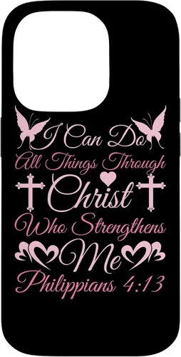 Vista 17 de Christian I Can Do All Things Through Christ Religious Case for iPhone 17