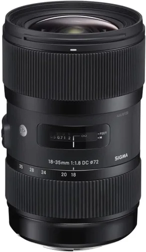 Vista 2 de Lente Sigma F1.8 Art DC HSM de 18 a 35 mm para Canon, negro (210101)