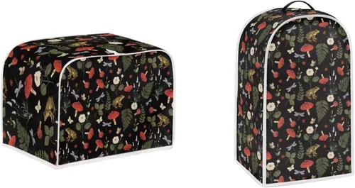 Vista 19 de Cubiertas para tostadoras de murciélagos de 2 rebanadas, protectores decorativos a prueba de polvo, cubiertas de tostadora, resistentes a