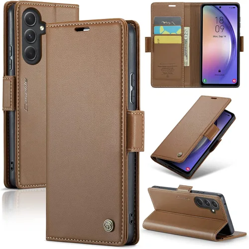 Vista 9 de Compatible con Samsung Galaxy A54 - Funda tipo cartera con bloqueo RFID, funda de piel con función atril para Samsung Galaxy A54 5G de 6.4 pulgadas