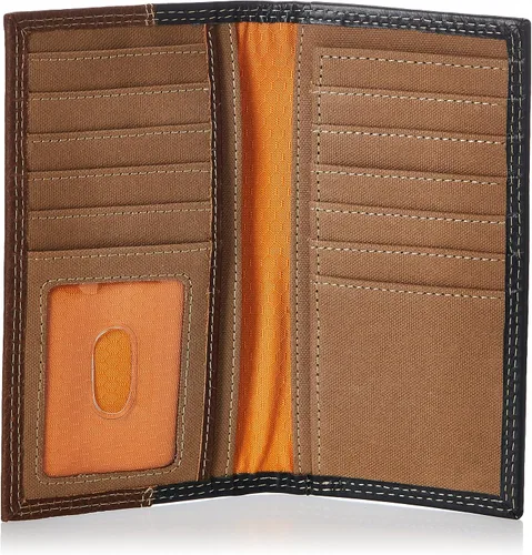 Vista 4 de Timberland PRO Cartera larga de cuero para hombre con RFID