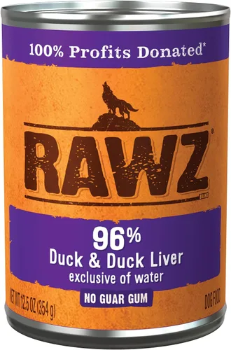 Vista 9 de Rawz Alimento húmedo enlatado con 96% de carne para perros, paquete de 12 / latas de 12.5 oz. (Carne de res/Hígado de res)