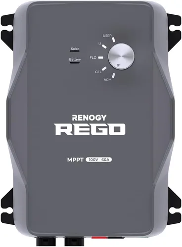 Vista 10 de Renogy Controlador de Carga Solar (Bluetooth) - Rover 20A 12V24V Entrada CC Automática MPPT Controladores de Carga para Paneles Solares LCD