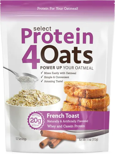 Vista 9 de PEScience Protein4Oats Protein for Oatmeal, Apple Cinnamon, 12 Servings