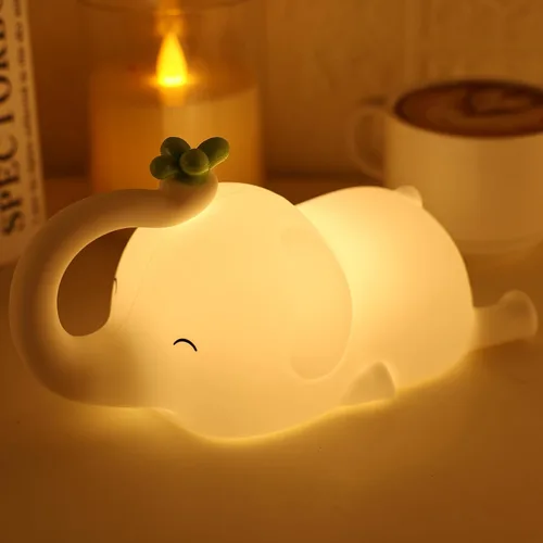 Vista 8 de Axolotl - Luz nocturna para niños – Regulador de intensidad de 3 niveles y temporizador de apagado automático, lámpara de silicona segura