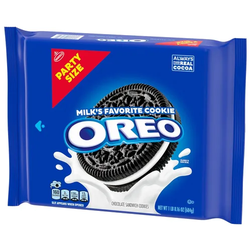 Vista 14 de OREO Galletas sándwich de chocolate, tamaño fiesta, 24.16 oz