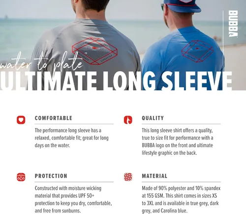 Vista 5 de BUBBA Ultimate Lifestyle Performance Long Sleeve Shirt