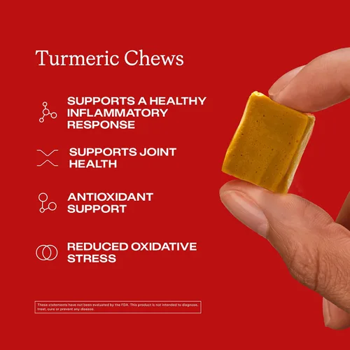 Vista 3 de Humann Suplemento masticable de cúrcuma – Complejo de curcumina de alta absorción clínicamente estudiado – sabor cítrico naranja – de SuperBeets