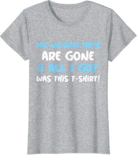 Vista 21 de My Wisdom Teeth Are Gone! Camiseta divertida de muelas del juicio, Negro