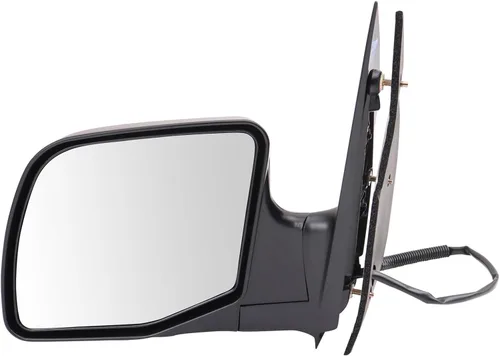 Vista 87 de TRQ Espejo plegable con calefacción eléctrica del lado del conductor con indicador de punto ciego pintura a juego negro liso compatible con Kia