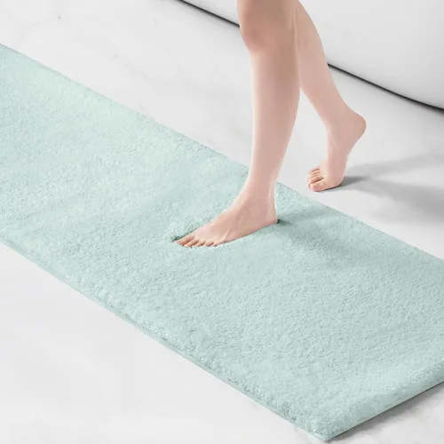 Vista 31 de Madison Park Alfombra de Baño Antideslizante, Tapete de Felpa Lujoso, Absorbente, Secado Rápido, Diseño de Spa, Decoración de Baño Marshmallow, Crema