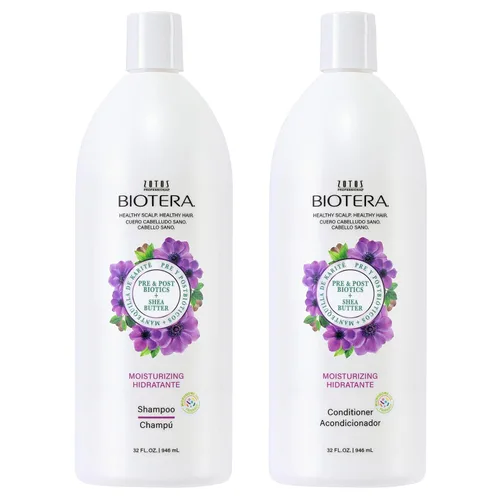 Vista 8 de Biotera Moisturizing Shampoo & Conditioner Set for Dry, Fine Hair - Lightweight Hydration with Coconut & Shea Butter, Restores Moisture, Enhances