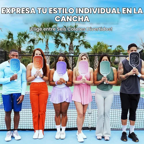 Vista 6 de GAMMA Rainmaker - Paleta de pickleball ligera, grande, cara de fibra de carbono de microcuentas para mayor giro y control, peso de giro