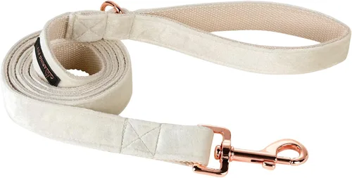 Vista 11 de ARING PET Correa para perro, correas de terciopelo para perro, collares a juego, hecha a mano, resistente correa de terciopelo negro para perros