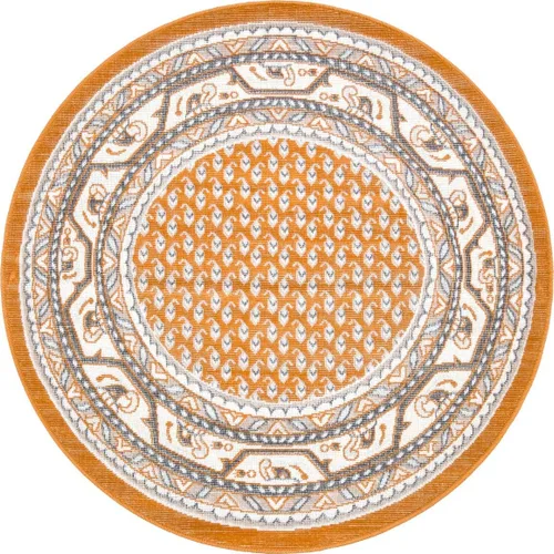 Vista 32 de Unique Loom Williamsburg Collection - Alfombra tradicional con borde central de puntos, alfombra de pasillo de 2 pies 9 pulgadas x 9 pies 10 Beige