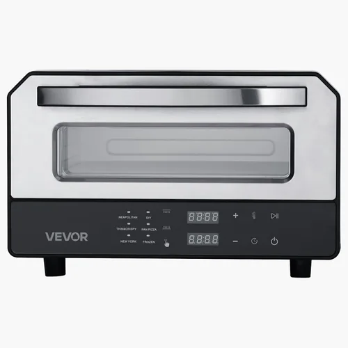 Vista 11 de Horno de pizza eléctrico VEVOR, Smart Pizzas Maker interior con 5 ajustes preestablecidos, horno de pizza de encimera de 12 pulgadas con pantalla