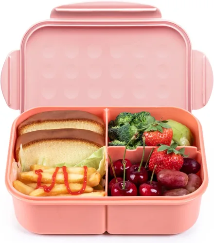 Vista 12 de MISS BIG® Fiambrera estilo bento,Fiambrera estilo bento para niños,Fiambrera para niños,Fiambrera para niños a prueba de fugas,Contenedores