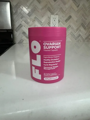 Vista 5 de O Positiv FLO Apoyo a la salud ovárica - Equilibrio hormonal para mujeres, suplemento con DIM, Myo y D-Chiro inositol, ácido fólico - Apoya