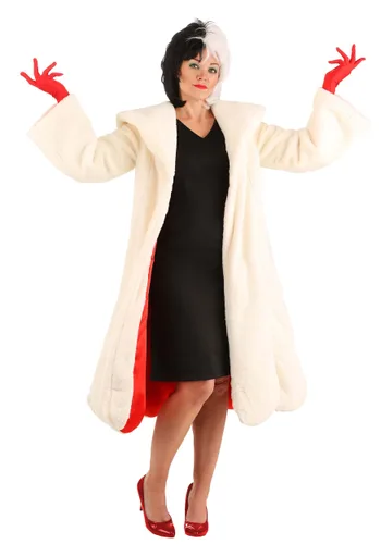 Vista 9 de Disfraz de Abrigo Cruella De Vil para Mujer de 101 Dálmatas de Disney Multicolor
